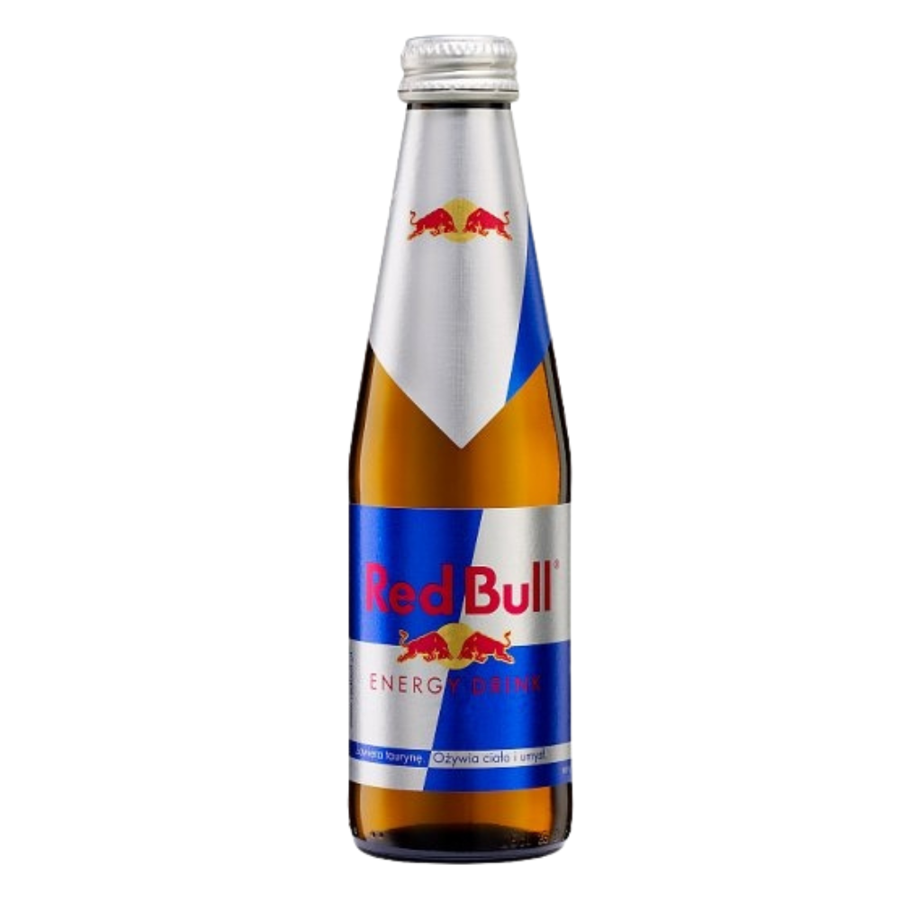 Red Bull Energy Drink Glass Bottle Original