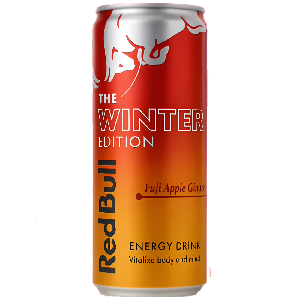 Red Bull Energy Drink Winter Edition Fuji Apple Ginger