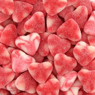 Creamy heart with a sweet strawberry twist