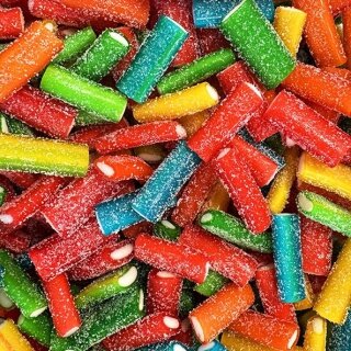 Assorted mini cables with acidic fruits