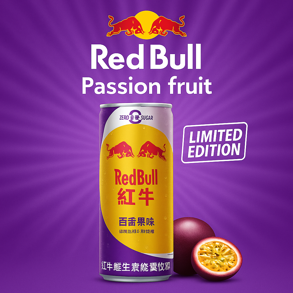 Red Bull Energy Drink Zero China Maracuja