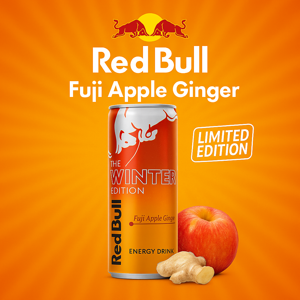 Red Bull Energy Drink Winter Edition Fuji Apple Ginger