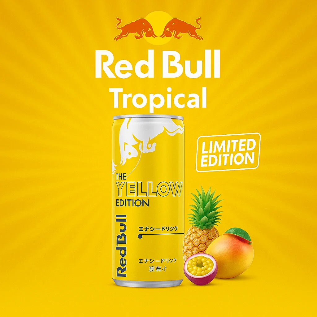 Red Bull Energy Drink Japan Yellow Edition