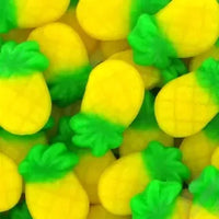 Smooth gummy pineapples
