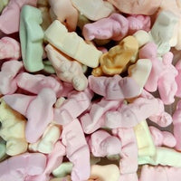 Babies blowing soft meringue (Jesus)