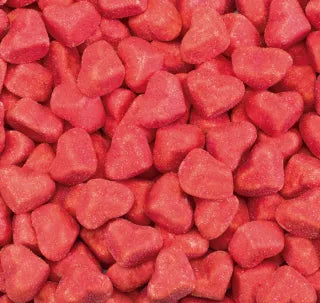 Soft sweet red hearts
