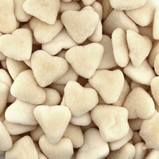 Sweet white hearts