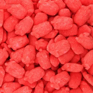 Whipped airy red strawberries