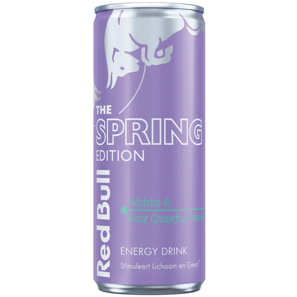 Red Bull Energy Drink Spring Edition Woodruff & Pink Grapefruit